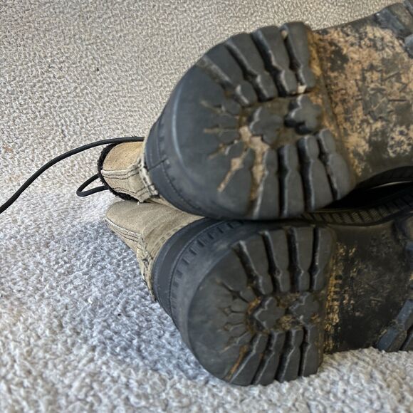 Sorel Kaufman Canada Wool Lined Boots Mens 9 Green Khaki Steel Shank Winter USA - Picture 10 of 11